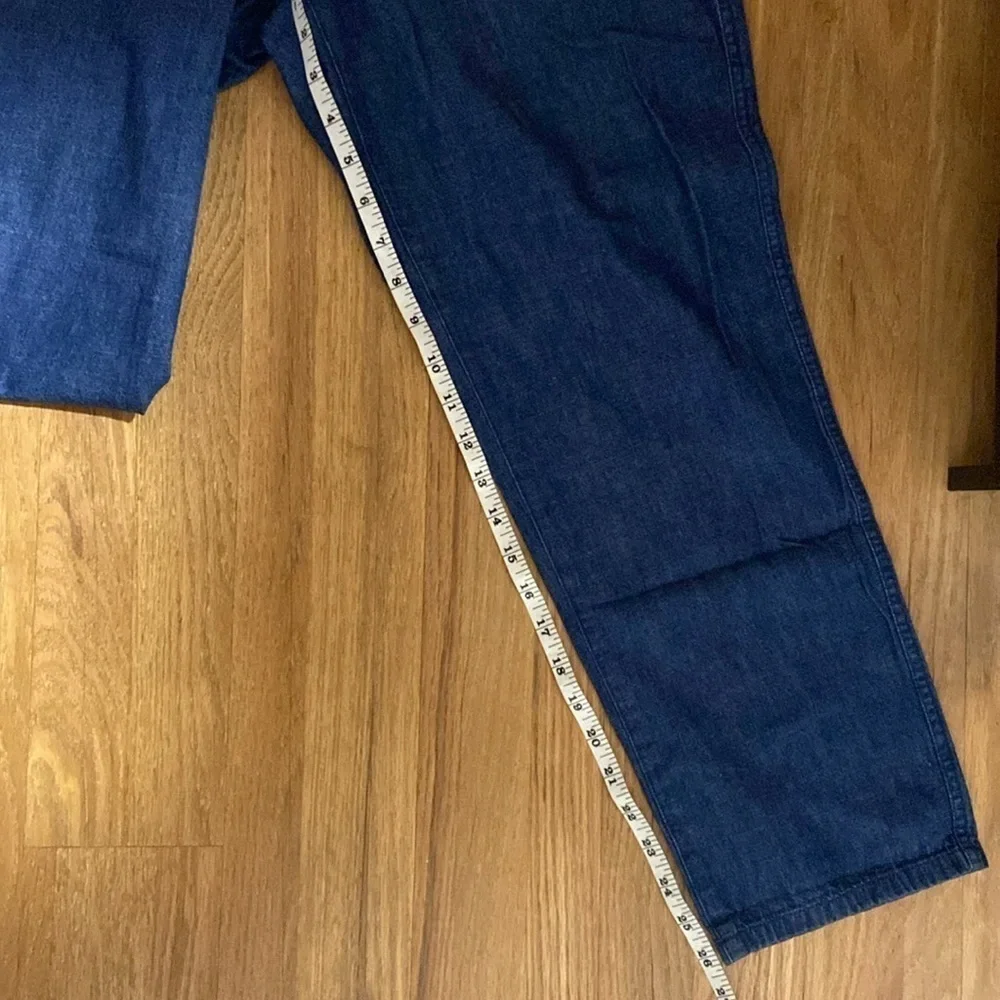 J Crew Tie Waist Denim Camp Pant, size M, EUC